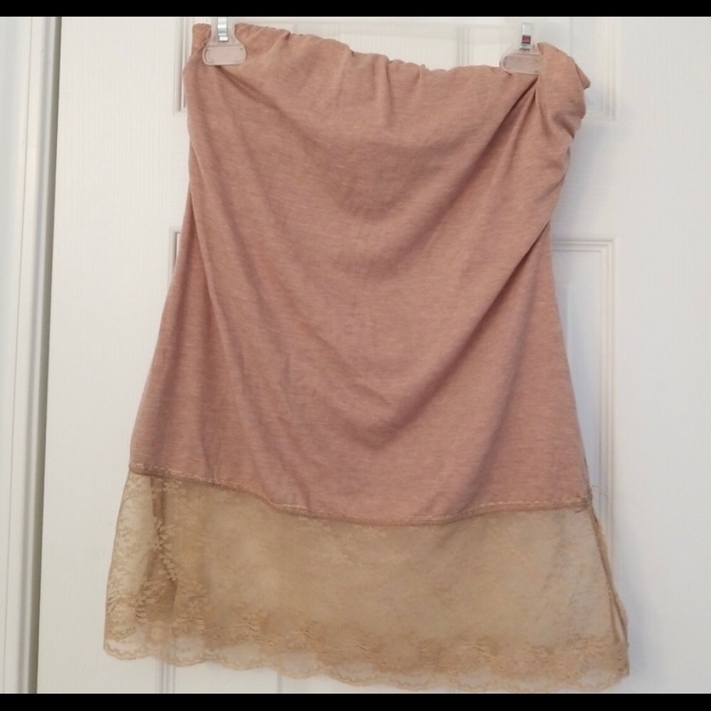 Strapless top